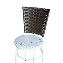 Ver imagem 6 de 6 Cadeiras para Mesa Branca Hawai Marrom Assento Floral Cor:floral Areia
