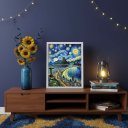 Ver imagem 1 de Quadro Rio de Janeiro Estilo Van Gogh 45x34cm Mold Branca Vidro