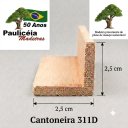 Ver imagem 3 de Cantoneira de Madeira p/ Paredes 2,5x2,5cm 311D (5un c/1m) P. Mogno
