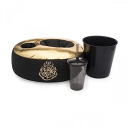Kit Almofada Porta Pipoca Harry Potter Dourado - 2