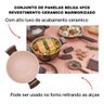 Jogo de Panelas Antiaderente Cerâmica Cooktop Fogão Indução Belga MTA 6 Peças - 6