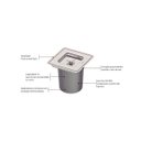 Ver imagem 2 de Lixeira de Embutir Inox Tramontina Clean Square com Balde 5l - Inox