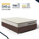 Ver imagem 5 de Cama Box Queen com Colchão de Espuma D45 Double Comfort 158x198x59cm