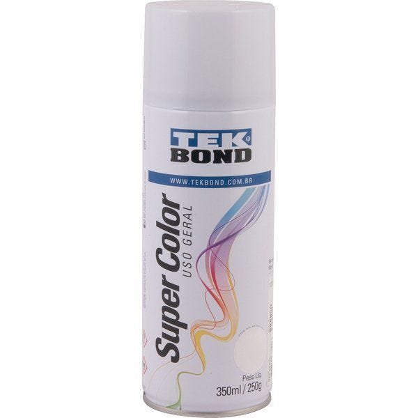Tinta spray branco fosco, 350 ml, TEK BOND kit 6 latas - 1