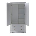Ver imagem 2 de Guarda Roupa Solteiro 2 Portas e 2 Gavetas Manchester 2054 Linz Móveis - Off White