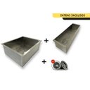 Ver imagem 2 de Pia Cuba 50X40 De Inox Cozinha Louça Quadrada AJB STORE