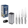 Conjunto de Facas Dolche 6 Peças Aço Inoxidável com Cepo/suporte de Facas & Afiador de Facas - 8