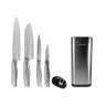 Conjunto de Facas Dolche 6 Peças Aço Inoxidável com Cepo/suporte de Facas & Afiador de Facas - 9