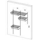 Ver imagem 2 de Closet Aramado - Linear CLR192 - 1,30m