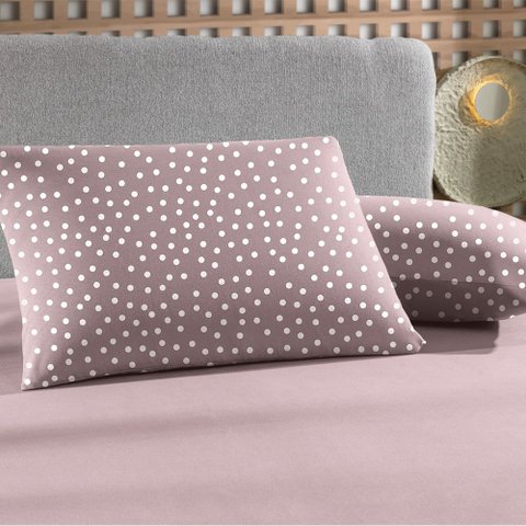 Jogo de Cama Casal 3 Peças Altenburg Malha Fio Penteado Bits Rosa