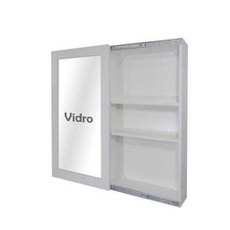 Bar Adega Peq para Vinhos e Bebidas Cristaleira Suspenso de Parede para Sala Estar ou Jantar Branco - 4