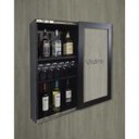 Ver imagem 7 de Bar Adega Peq para Vinhos e Bebidas Cristaleira Suspenso de Parede para Sala Estar ou Jantar Preto