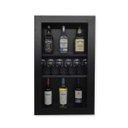 Ver mais imagens de Bar Adega Peq para Vinhos e Bebidas Cristaleira Suspenso de Parede para Sala Estar ou Jantar Preto