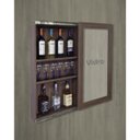 Ver imagem 7 de Bar Adega Peq para Vinhos e Bebidas Cristaleira Suspenso de Parede para Sala Estar ou Jantar Versati