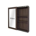 Ver imagem 6 de Bar Adega Peq para Vinhos e Bebidas Cristaleira Suspenso de Parede para Sala Estar ou Jantar Versati