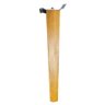 2 Pés Palito Madeira Quadrado 30cm e 2 Chapinhas Aço Inclinada 15º Mel/zincado G75 / G59 - Gran Belo - 6
