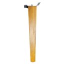 Ver imagem 6 de 2 Pés Palito Madeira Quadrado 30cm e 2 Chapinhas Aço Inclinada 15º Mel/zincado G75 / G59 - Gran Belo