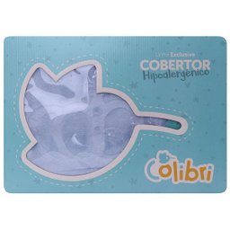 Cobertor Bebê Infantil Colibri Relevo Antialérgico Azul - 2