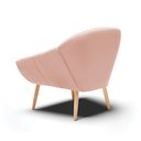 Ver mais imagens de Kit 02 Poltronas Giovana Veludo Rosê Pés Palito Natural - D’Rossi