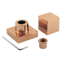 Ver imagem 2 de Kit Ducha Quadrada 20x20 Slim e 2 Acabamentos para Registro Base Deca de 1/2 ou 3/4 Rose-gold