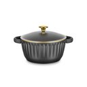 Ver imagem 2 de Conjunto 4 Peças de Aluminio Injetado com Ceramico Gold Preto/dourado Mta