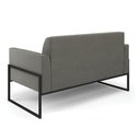 Ver imagem 5 de Sofá Namoradeira Base Industrial Alta Preto Marisa Suede D03 - D’Rossi Grafite