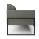 Ver imagem 4 de Sofá Namoradeira Base Industrial Alta Preto Marisa Suede D03 - D'rossi Drossi Grafite