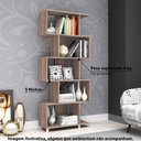 Ver imagem 3 de Estante Regular 5 Nichos - Rústico