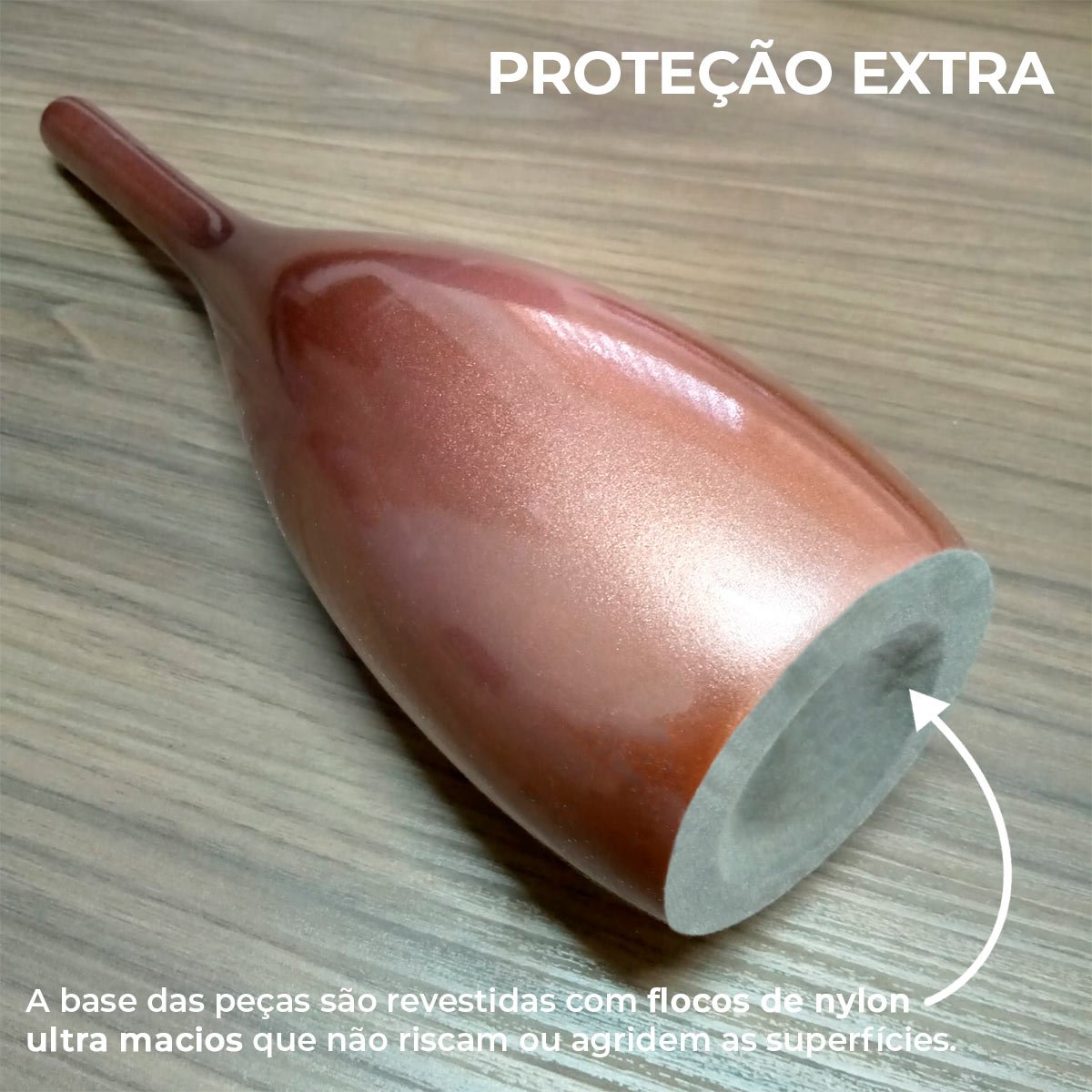 Vaso Decorativo Califórnia G Decoração Cerâmica Rose Gold