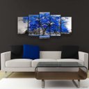 Ver imagem 2 de Quadro Decorativo Árvore Grande Azul 129x61