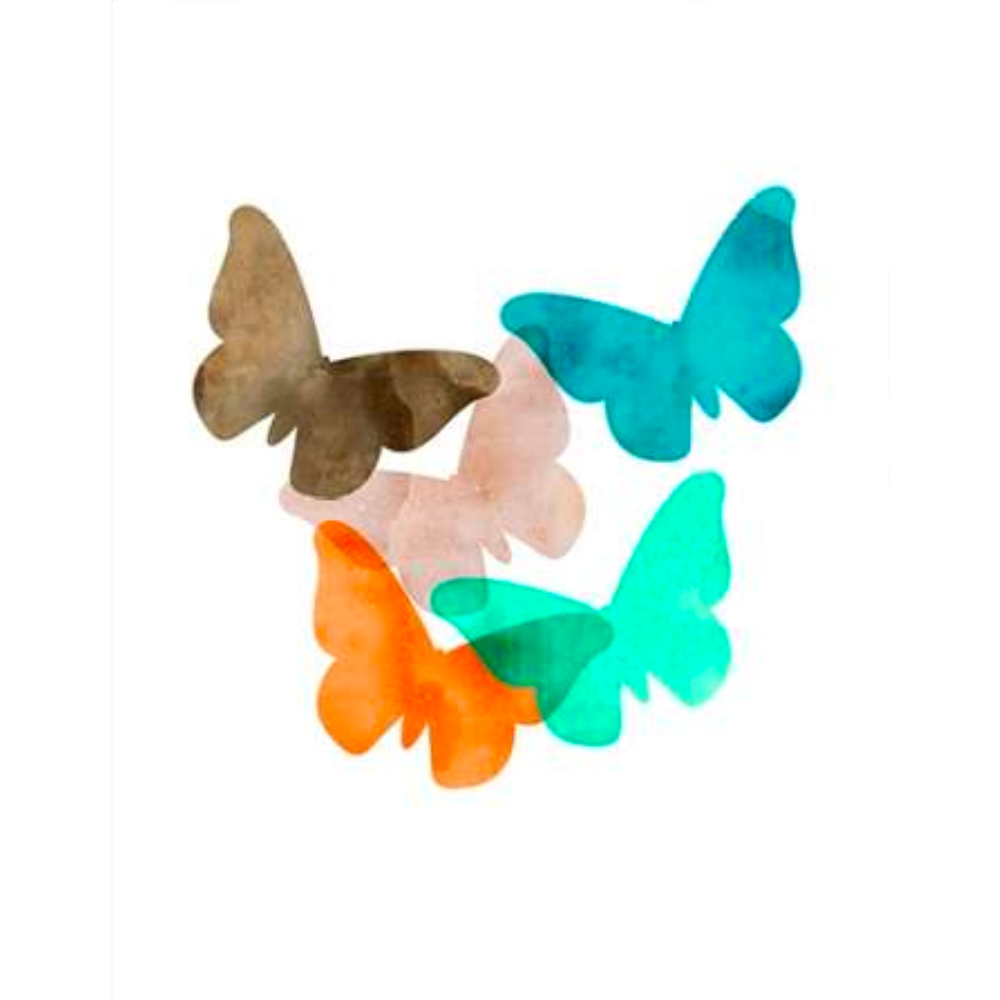 Mod Roc Butterflies Mod Butterflies Canaleta 60x80cm Tabaco | MadeiraMadeira
