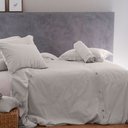 Ver imagem 4 de Jogo de Cama Lino Gris King Blue Gardenia