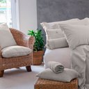 Ver imagem 3 de Jogo de Cama Lino Gris King Blue Gardenia