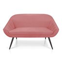 Ver imagem 7 de Namoradeira Giovana 02 Lugares Suede de Ferro Rose