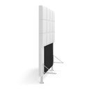Ver imagem 4 de Cabeceira Áurea 90 para Cama de Solteiro A-013 Couro Branco Aradecor