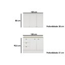 Ver imagem 6 de Cozinha Modulada Carraro 2 Peças Bella C2P50 Branco