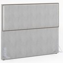 Ver imagem 1 de Cabeceira Box Casal King Com Tachas 195 cm Vicenza L02 Linho Cinza - Lyam Decor