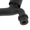 Ver imagem 4 de Torneira Tanque/jardim Preto/black Fosco Robusta Metal Luxo
