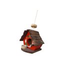 Ver imagem 4 de Kit Casinha e Suporte de Passarinho com Comedouro Feitos de Madeira - Decoração - Casa - Jardim