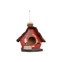 Ver imagem 2 de Kit Casinha e Suporte de Passarinho com Comedouro Feitos de Madeira - Decoração - Casa - Jardim