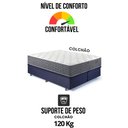 Ver mais imagens de Base Box Baú Queen Bipartido 158x198 Suede com Colchão Relax Fresh Molas Ensacadas