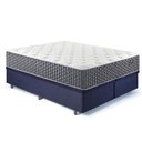 Ver imagem 2 de Base Box Baú Queen Bipartido 158x198 Suede com Colchão Relax Fresh Molas Ensacadas