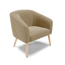 Ver imagem 3 de Cadeira Sala de Jantar Pé Palito Natural Kit 2 Stella Suede D03 - D’Rossi