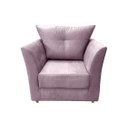 Ver imagem 2 de Kit 2 Poltronas Decorativa Isis Suede Rosê Pés Madeira Mz Decor