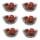 Ver imagem 1 de Jogo De Sobremesa Bowl Tigela Petisco 6 Peças Em Vidro 250ml