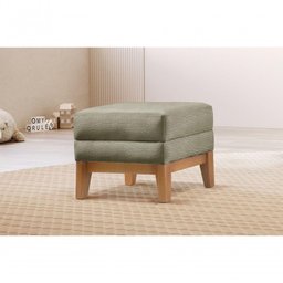 Puff Retangular para Sala Áquila Bouclé Verde 403 - 2
