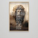 Ver imagem 2 de Quadro Decorativo Salmo 91 Leão Correndo no Deserto Sala Quarto Casa Escritório
