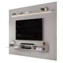 Ver imagem 2 de Painel Trento para TV com Bancada 275 Ripado Bali Bali com LED-DJ Móveis