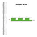 Ver imagem 3 de Painel Ripado Laminado de Eva Autocolante Flexível Rolo 10mt White com Textura | Branco