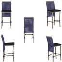 Ver imagem 5 de Mesa Bistro e 4 Banquetas Roma Fendi Corda Náutica 12 Trama Original